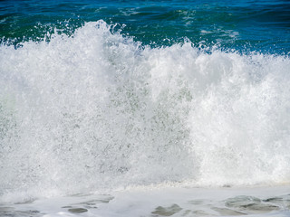 Waves of surf stormy Atlantic near Safi