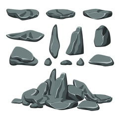 Set of stones. Boulder Collection