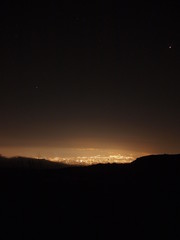 Fototapeta na wymiar City lights by night