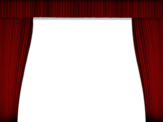 Red curtain show background