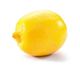 lemon close-up isolated on white background studio shot
