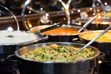 Rice with pea and corn