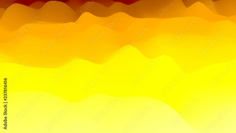 Poster Abstraction with many colorful waves, computer generated abstract background, 3D rendering background