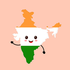 Cute funny smiling happy India