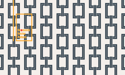 linear geometric vector pattern, repeating abstract chain, dark gray line of abstract chain. graphic clean design for fabric, event, wallpaper etc. pattern is on swatches panel.