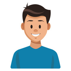 Man profile cartoon
