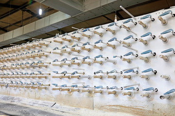 Production equipment of plastic weaving factory