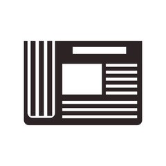 new spaper isolated symbol