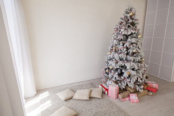 Interior lights Christmas tree Garland new year holiday gifts white home decor