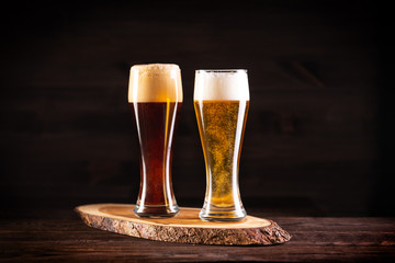 beer in plastic bottles isolated on white background
