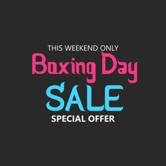 Boxing Day Sale.