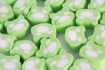 marshmallow on a white background