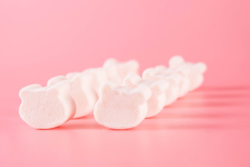 marshmallow on a white background