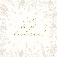 Christmas greeting card.