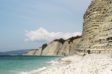 White cliffs in Gelendzhik, Russia