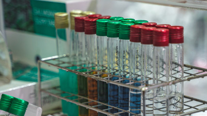 Test Tubes In Laboratory