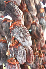 Dried persimmon to the finished state, Abkhazia