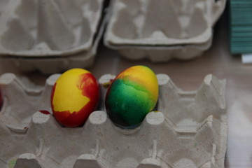 Decorating Easter Eggs home made (photo Czech repblic -Europe)