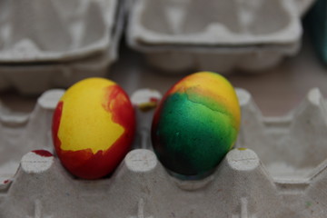 Decorating Easter Eggs home made (photo Czech repblic -Europe)