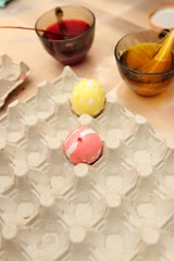 Decorating Easter Eggs home made (photo Czech repblic -Europe)