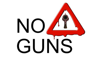 No Guns Sign