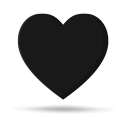 Heart Vector Icon on white background.