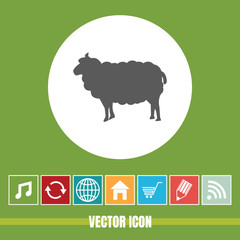 very Useful Vector Icon Of Sheep with Bonus Icons Very Useful For Mobile App, Software & Web