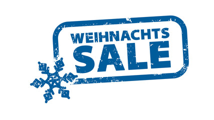 Stempel - Weihnachtssale - Schneeflocke blau