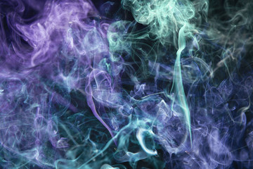 Obraz premium Color smoke on black background