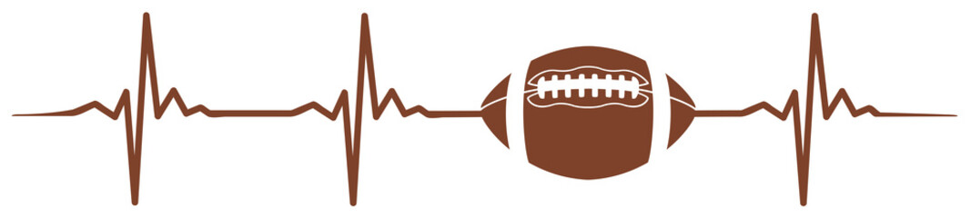 American Football heartbeat #isoliert #vektor - Herzschlag