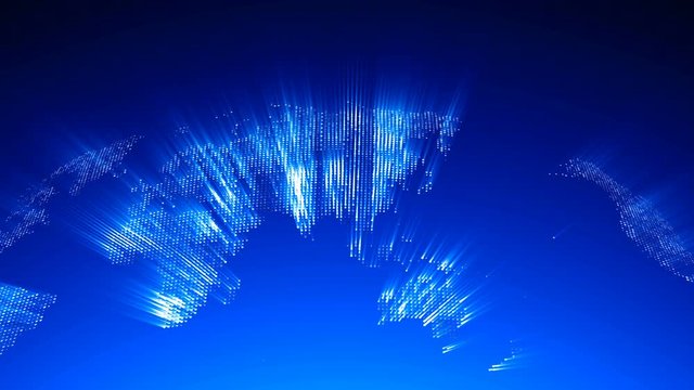 Global technology world map, flat Earth, globe worldmap icon, 3d rendering backgroung