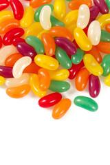 jelly bean candies isolated