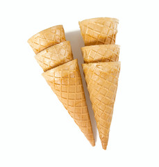 ice cream scones isolated on white