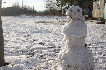 Childhood ugly snowman