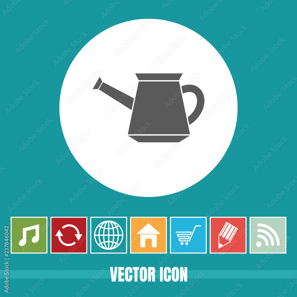 Poster very useful vector icon of watering can with bonus icons very useful for mobile app, software & web