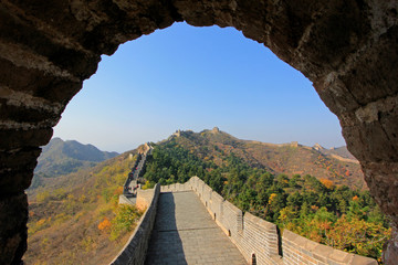 Fototapeta na wymiar Jinshanling Great Wall scenery, China