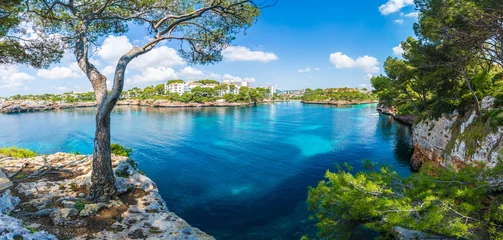 Foto op Plexiglas Landscape with Cala D'or bay and village, Palma Mallorca Island, Spain © Serenity-H