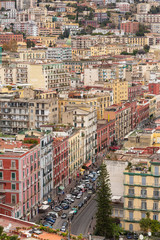 Top view of Naples downtown, Italy