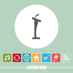 very Useful Vector Icon Of podium with Bonus Icons Very Useful For Mobile App, Software & Web