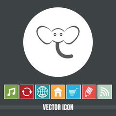 very Useful Vector Icon Baby Elephant Of with Bonus Icons Very Useful For Mobile App, Software & Web