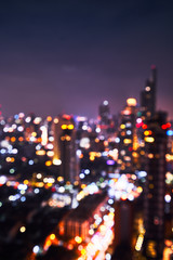 abstract cityscape light bokeh background
