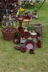 Fototapeta premium crockery in the field
