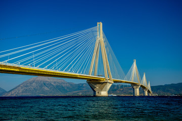 Obraz premium The Magnificent Work of Mankind - Charilaos Trikoupis Bridge