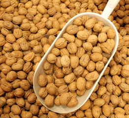 walnuts for sale in the grocery store