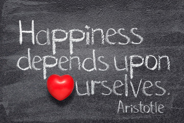 happiness depends Aristotle