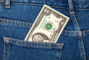 Banknote of two american dollars