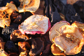 Background of the dried  fruits