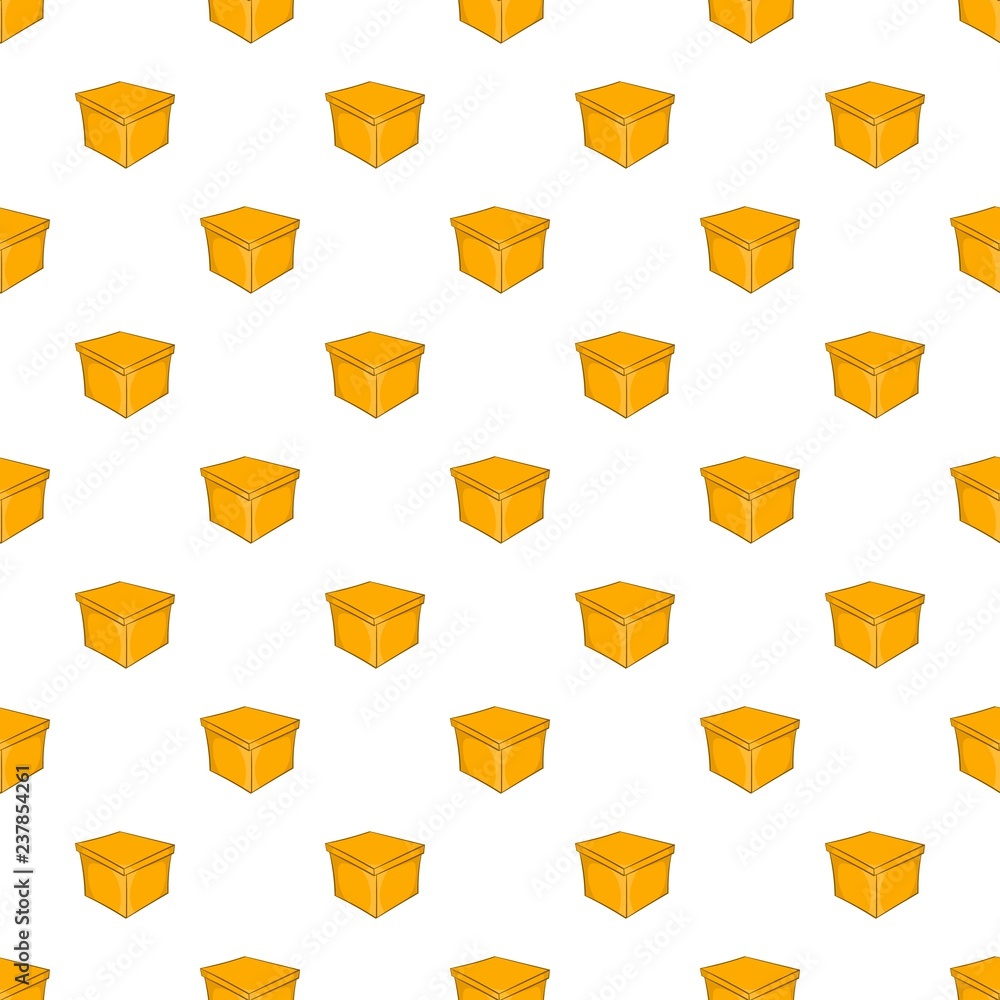 Poster square box pattern. cartoon illustration of square box vector pattern for web