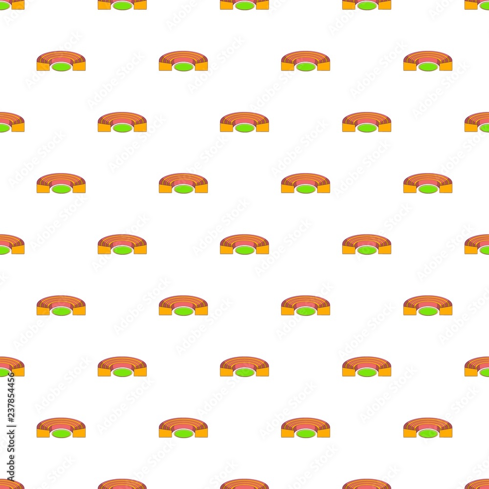 Poster semicircular stadium pattern. cartoon illustration of semicircular stadium vector pattern for web