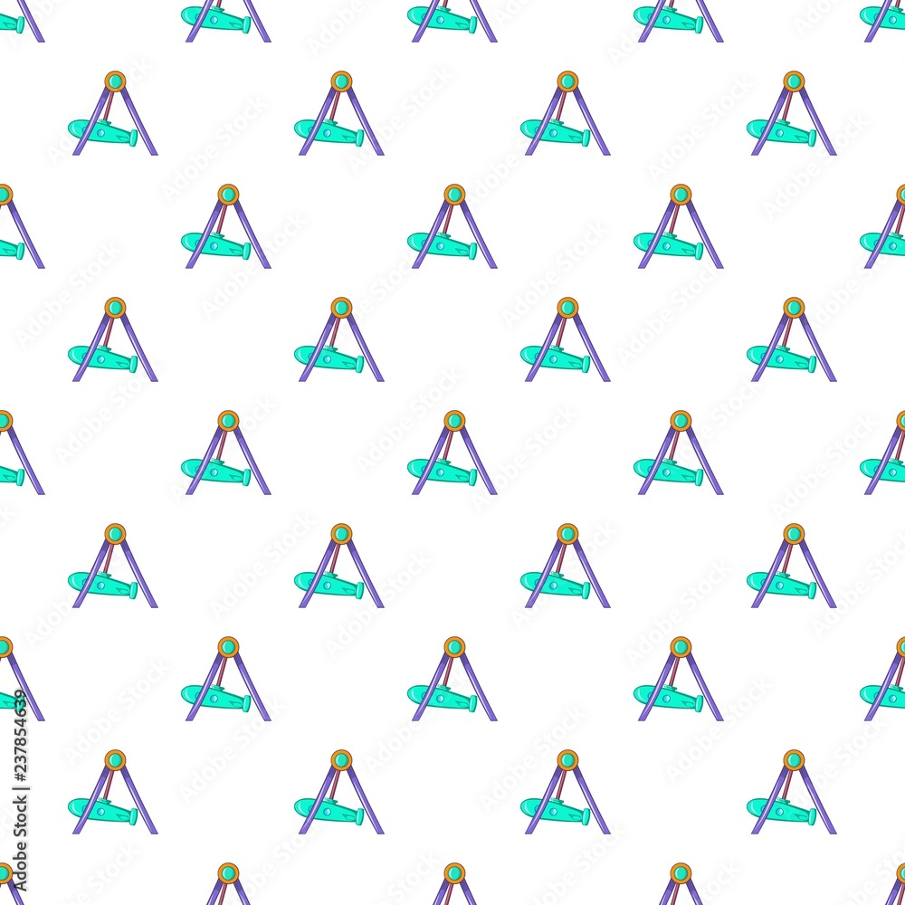 Aufkleber rocket swing pattern. cartoon illustration of rocket swing vector pattern for web